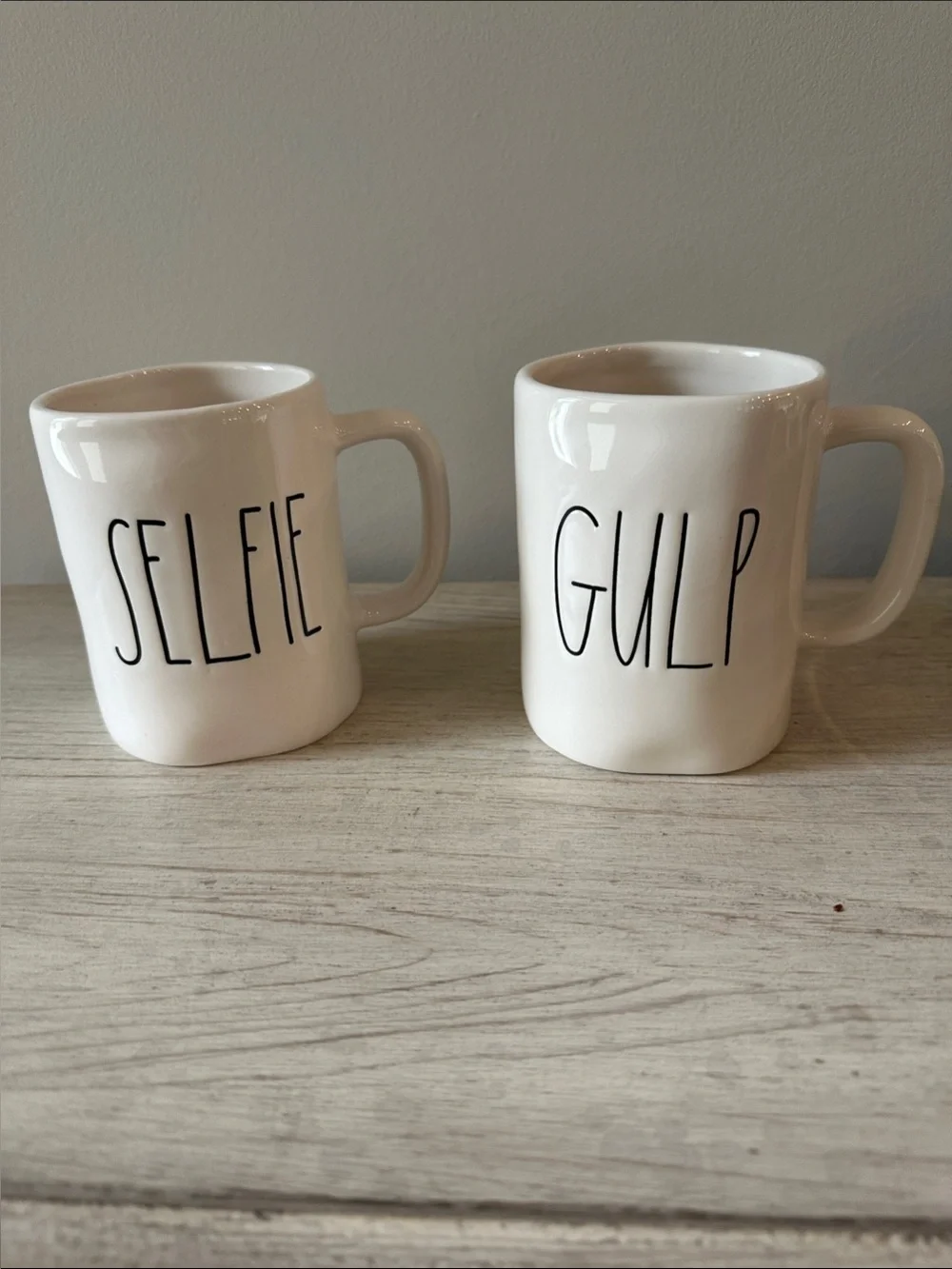 White Ceramic Mug SELFIE